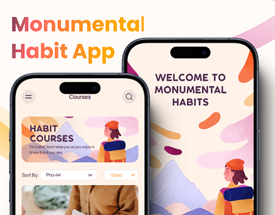 Habit App UI Design app design appui mobile uiux ui ui design uiux