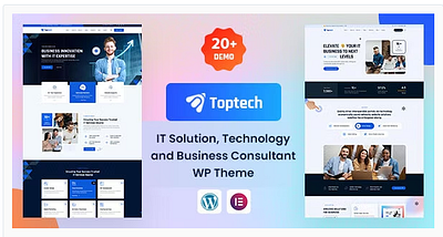 Technology & IT Solutions Services WordPress Theme 3d agency branding business graphic design logo marketing motion graphics software software company ui