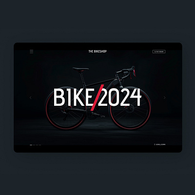 The Bikeshop main page bike design figma ui