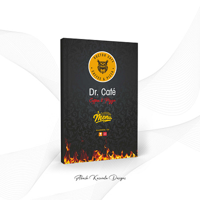 Dr. Café Menu Design branding cafe menu cover design graphic design illustration menu menu design typography