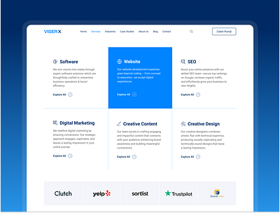 VISER X Service Category Page Design android application case studies design figma graphic design human centered design ios mobile app modern deisgn product design ui ui animation ui design ui ux ux ux design viser x website website ui design