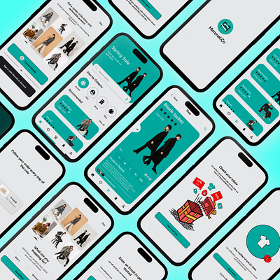 Himmel.co Mobile app Design adobe xd design designer fashion fashion app figma inspiration loginpage mobile app mobile design shopping app splashscreen ui uidesign uiux ux uxdesign uxui