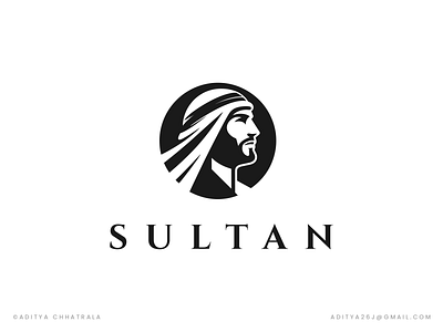 Sultan Logo Design - The King arab brand branding dubai face icon identity king logo logo design logo designer logotype luxury mascot minimal restaurant royal simple sultan symbol