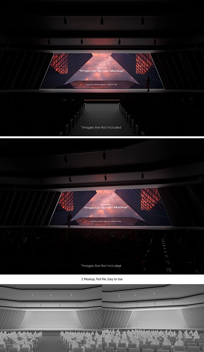 Projector Screen Mockup conference design graphic design meeting mock up seminar template