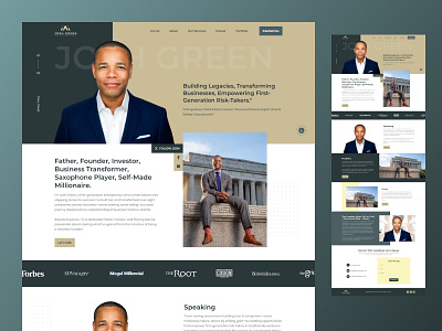 Personal / Resume Website Design business consulting creative finance expert investor landing page personal responsive resume ui ux