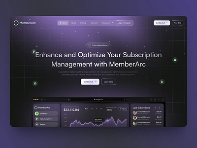 MemberArc - Web Design for SaaS animation branding business design discover illustration interface managment mobile print product product design saas service startup technology typography ui ux web design