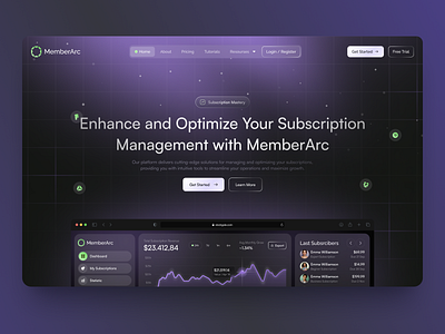 MemberArc - Web Design for SaaS animation branding business design discover illustration interface managment mobile print product product design saas service startup technology typography ui ux web design