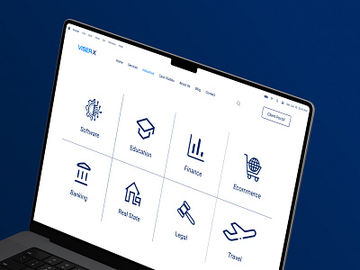 VISER X Website Industries Hero Section Design app best design branding business design guest post interaction design interface logo mobile app product design seo time ui ui design ui ux user interface ux ux design viser x