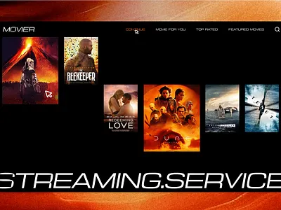 Movier - streaming service adaptive design design movies ui ux web design