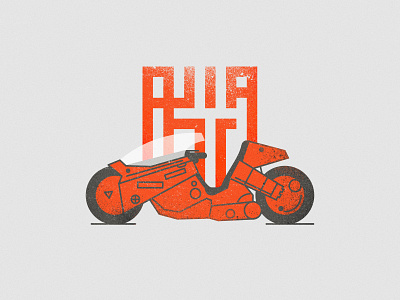 Akira akira bike caligraphy future lettering logotype moto soon type typo vyaz