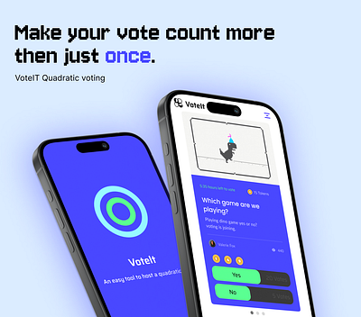 VoteIt - Quadratic voting tool app apple application branding design interface tool ui uiux user experience user interface ux visual visual design voting web webdesign