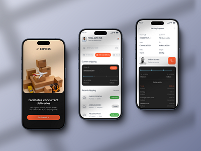 Logistic App delivery app logistic logistic app logistic ui mobile app mobile ui ui