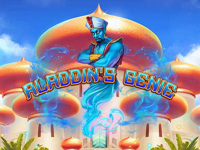 Loadingscreen design for the online casino slot "Aladdin's Genie aladdin aladdin slot animation art animation design bootscreen casino slot digital art gambling game art game design game designer gaming animation graphic design logo splashscreen slot animation slot art slot design slot designer slot development slot machine