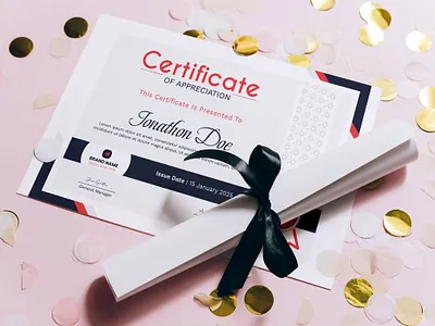 Certificate Template corporate certificate minimal certificate