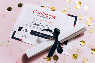 Certificate Template corporate certificate minimal certificate