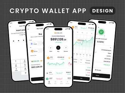 💼 Crypto Wallet Mobile App UI-UX Design for a Startup🔐 3d animation app app desing branding crypto app crypto portfolio crypto wallet app design design apps graphic design illustration logo mobile app design ui user experience user interface