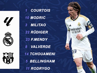 Matchday Poster football graphic design modric real madrid sports