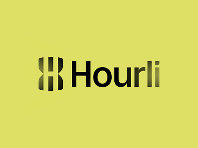 Hourli Logo Design ai branding clock fast h letter logo sandglass time