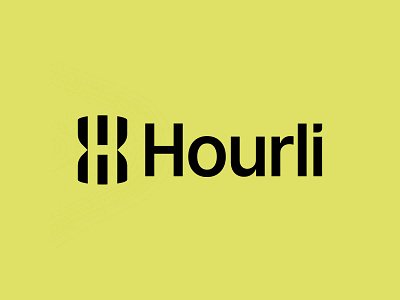 Hourli Logo Design ai branding clock fast h letter logo sandglass time