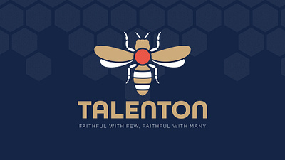 Talenton bee blue business owner christian god gold honey bee navy parable of the talents red talenton