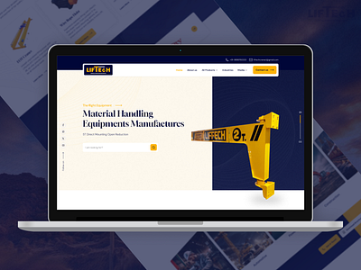 LifTech Website Design crane website liftech website manufacturers manufacturing website ui uiux ux website design website ui