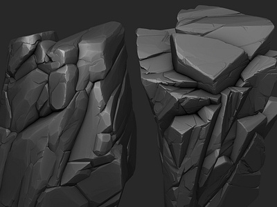 3D Stylized Rock Sculpts (Highpoly 3D Models) created in BLENDER 3d 3d art asset b3d blender cartoon digital art enviro environment game highpoly prop rock rocks sculpt sculpting stone stylized