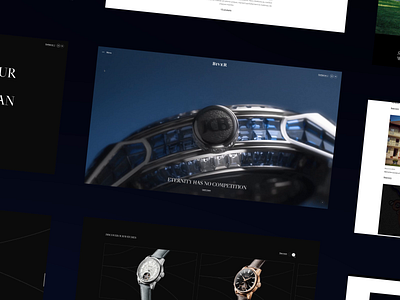 BIVER 2024 animation design graphic design horlogerie immersive interactive interface luxe luxury minimal motion motion graphics ui uiux ux watch web webdesign website