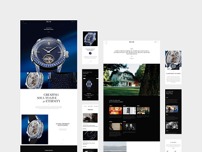 BIVER 2024 animation branding design designsystem horlogerie interface luxe luxury minimal motion system ui ux watch webdesign