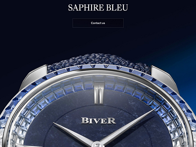 BIVER 2024 ae after after effects animation design horlogerie interactive interface minimal motion motion design motion graphics ui ux watch webdesign website