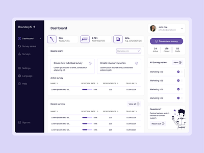 AI-Powered Survey Management Tool for Schools - UI/UX Design ai artificial intelligence figma illustration ui ui design ux