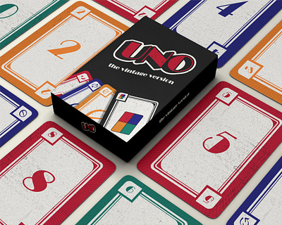 UNO: The Vintage Version card game cards classic game gameplay graphic design packaging uno vintage