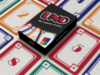 UNO: The Vintage Version card game cards classic game gameplay graphic design packaging uno vintage