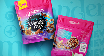 Wondermix packaging magic nuts nuts packaging packaging product product design rainbow whitworths