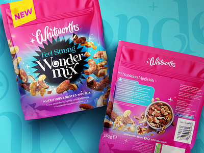 Wondermix packaging magic nuts nuts packaging packaging product product design rainbow whitworths