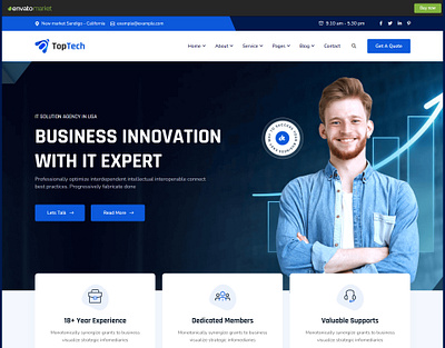 TopTech - Technology & IT Solutions Services WordPress Theme technology