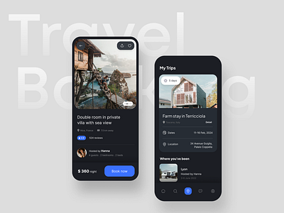 Travel booking app app design application booking design hotel reserve stay travel ui ux