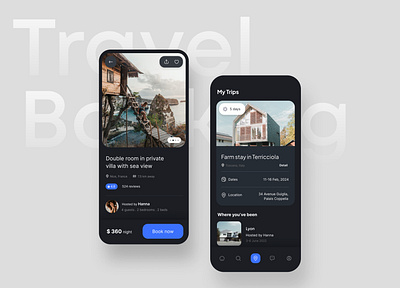 Travel booking app app design application booking design hotel reserve stay travel ui ux