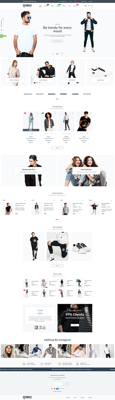 Lumia - Multipurpose Shopify Theme OS 2.0 - Multilanguage - RTL clothing design ecommerce electronics fashion handmade jewelry lumia minimal shopify store theme toy