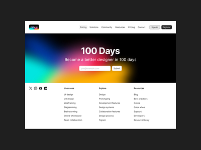 Day 100 - Daily UI Homepage