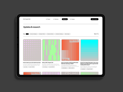 Gantry - Blog & Navigation article blog branding color design desktop interaction navigation ui ux web design website