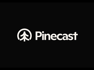 Pinecast - Logo branding design graphic design logo motion motion graphics