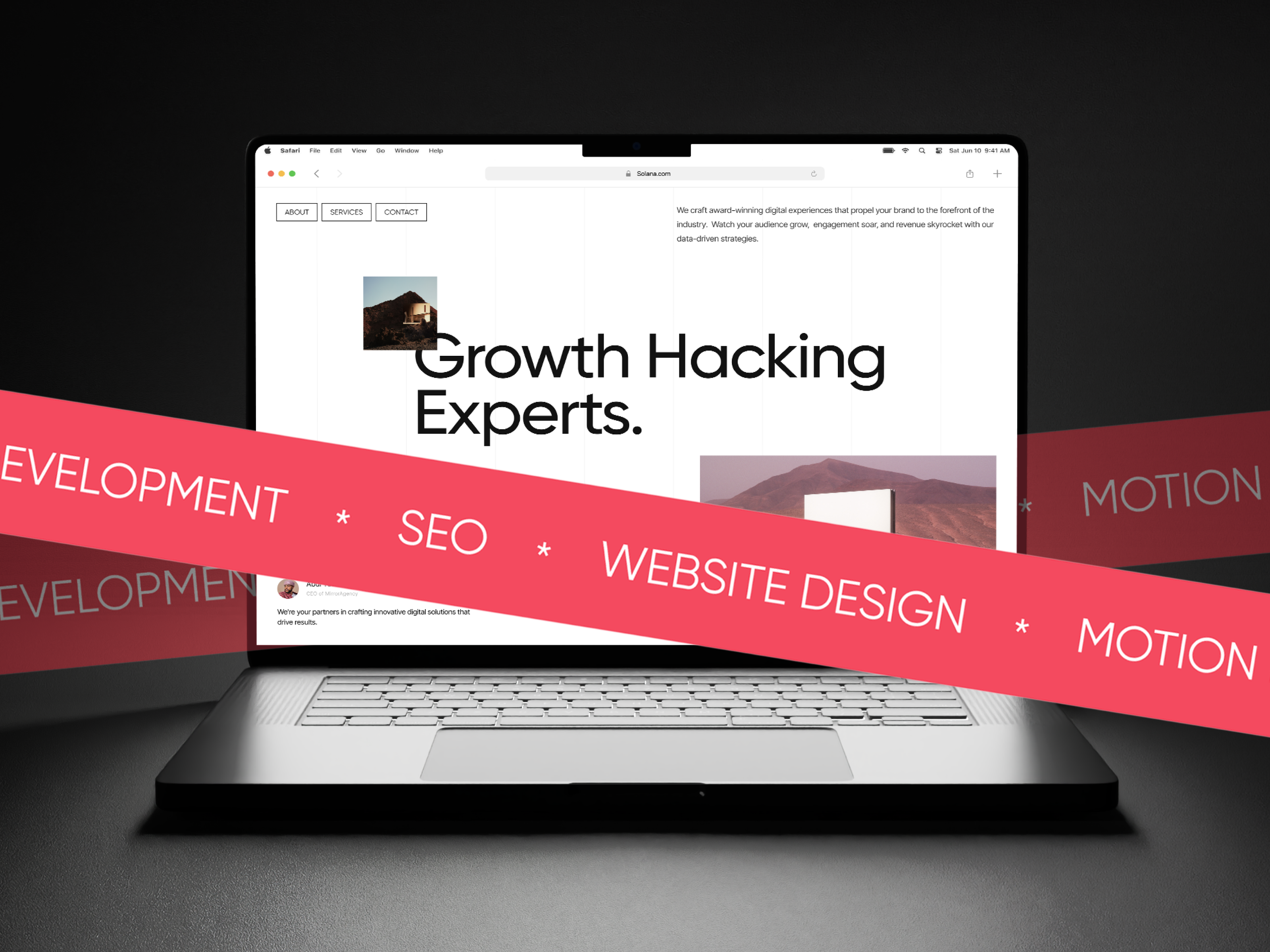 Example of Digital Agency Hero Section