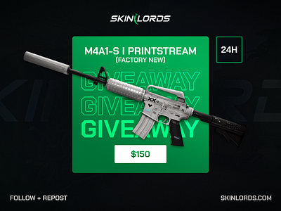 SkinLords Giveaway Design branding casino design csgo betting ui csgo design csgo gambling design csgo gambling post csgo giveaway csgo social media design csgo2 design design giveaway design giveaway design post giveaway template graphic design igaming illustration logo skinlords social media gambling ui design