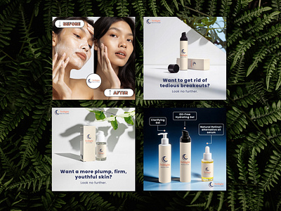 Twilight Skincare | Social Media Ads ads beauty beore after natural nature skin skincare