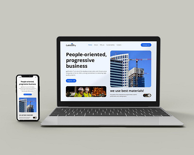 Gallifordtry - Construction website design construction design landing page uiux web design website