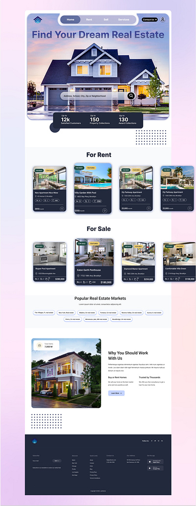 Real Estate Website Design app app design dashboard design design inspiration inspiration porfolio project portfolio project project inspiration real estate real estate design real estate website real estate website design ui ux ux ui ux ui design web design website