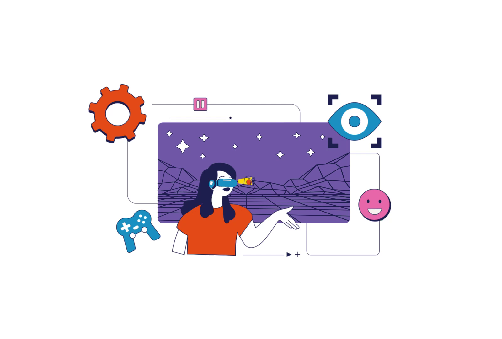 Virtual Reality 2D Animation by DigitalCrocs on Dribbble