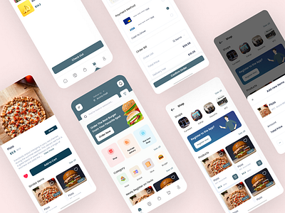 Food Mobile App UI/UX Design app design app ui burger app chef app cooking delivery delivery app eating food drink food app food delivery application uiux food delivery service food design mobile app mobile ui resturant ui ui design ux design uxui design