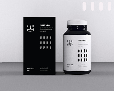 Apotheke | supplement branding & packaging branding design logo package design packaging supplement design supplements