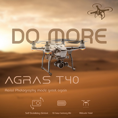 Drone Poster Advertisement branding design drone graphic design poster